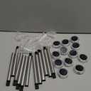 DenicMic Solar Lights Outdoor 10 Pack Waterproof 6000K Cold White LED Stainless Steel Stake Outside Lights for Yard Pathway Garden Driveway Walkway Landscape Path Lighting