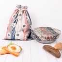 Large Reusable Beeswax Bread Bag with 12in Beeswax Bowl Cover - Sourdough Bread Bags with Proofing Cover for Storage and Sourdough Proofing,The Perfect Baking Accessories