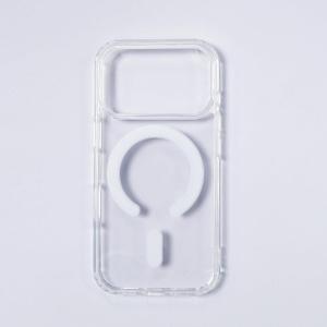 Clear Magnetic Phone Case Compatible with iPhone 17 Pro  Supports Magnetic Wireless Charging, Slim TPU Bumper + Acrylic Back, Shockproof Transparent Cover