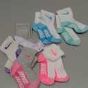 Nike Kids' 6-Pack Baby/Toddler Socks (2-4T, White/Multi)