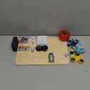 Busy Board for Toddler Kid Early Development, Fidget Sensory Learning Motor Skills Montessori Toy for Age 3 4 5, Busy Pad Fidget Spinner Travel Toy Birthday Gifts Educational Activities for Boy Girl