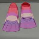 Gintenco Swim Fins, Kids Swim Training Fins for Lap Swimming, Travel Size Flippers with Mesh Bag, Silicone Swimming Fins for Kids Teens Adults Women Men, XXS(Jr 11-12.5)