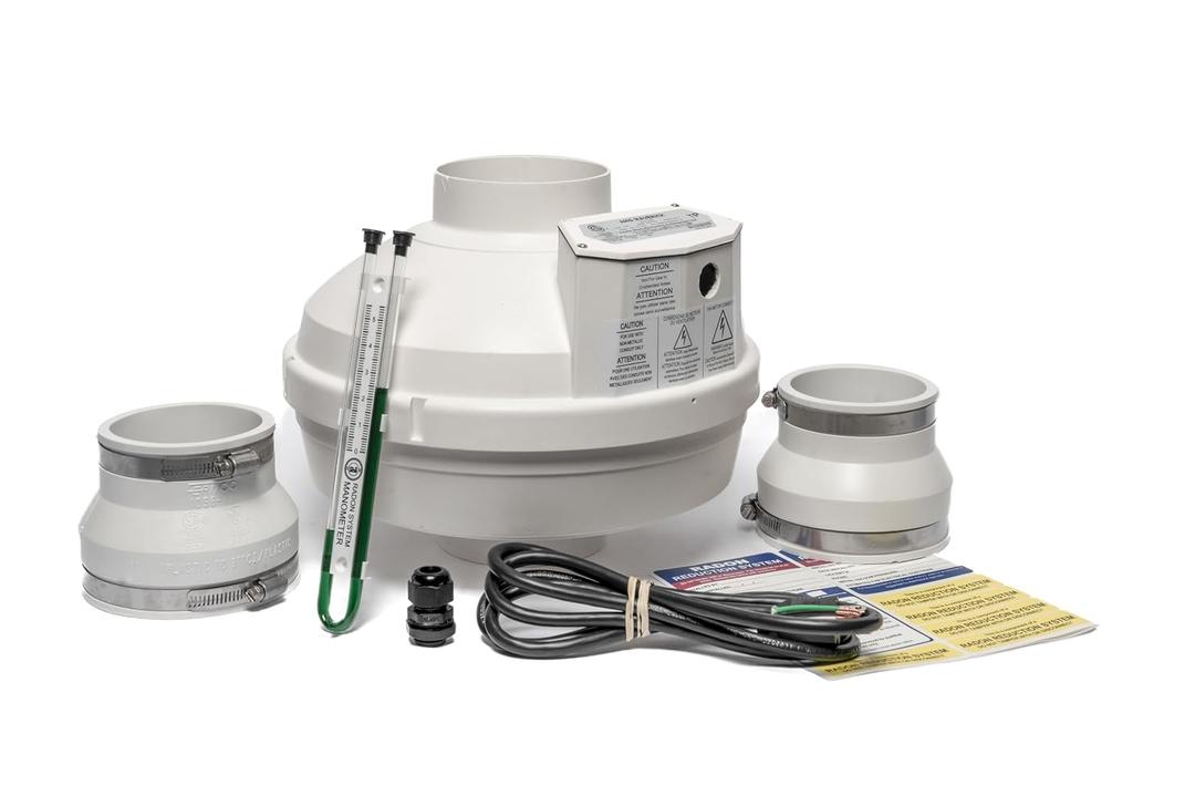 Festa AMG Maverick Radon Fan 3 Installation Kit - Quiet and Energy Efficient Radon Mitigation Inline Fans High Performance 4 Duct Fan