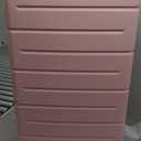 KYME 28 Inch Luggage TSA Approved Hardshell Large Suitcases with Wheels Durable Big Checked Luggage Travel Rolling Suitcase for Women Men Pink