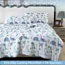 SDIII Dinosaur Comforter Twin 3 Pieces, Silky Breathable Microfiber and Spandex, Cute Dinosaur Bedding Twin Set for Boys Girls Kids and Teens