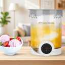 Ninja Swirl by CREAMi Ice Cream and Soft Serve Maker Pints and Lids - 1 Pack, Compatible with NC700/701 Series Ninja Swirl Ice Cream & Soft Serve Makers, BPA-Free & Dishwasher Safe, Grey Lids