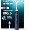 Philips Sonicare 5900 Series Electric Toothbrush - Next-Generation Sonicare Technology, Pressure Sensor, 6 Brushing Settings, SmarTimer, BrushPacer, 21-Day Runtime, Navy Blue, Model HX7133/02