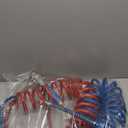 Semi Truck Air Brake Line Hose Coil Assembly Coiled Set Airline Kit Blue Red Pigtail Air Hose for Tractor Trailer,1/2" NPT DOT Fittings (15' Length x 40" Tractor Lead)