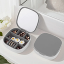 Jewelry Box with Mirror – Classy Jewelry Organizer for Rings, Earrings, Perfect for Home Use and Travel