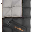 Down Camping Blanket - Lightweight Packable Outdoor Blanket, Water Resistant Camping Quilt for Hiking, Travel, Hammock, Warm and Compact Backpacking Quilt with Stuff Sack for Cold Weather (1.72 lb, Black/Orange)