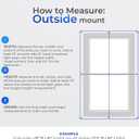 Room Darkening Cordless Mini Blind - 23" W x 64" L - White, Over 1,400 Custom Sizes Starting at 9.97, Durable 1" Vinyl Slats, Smooth Lift Operation, Horizontal Window Shades by Lumino