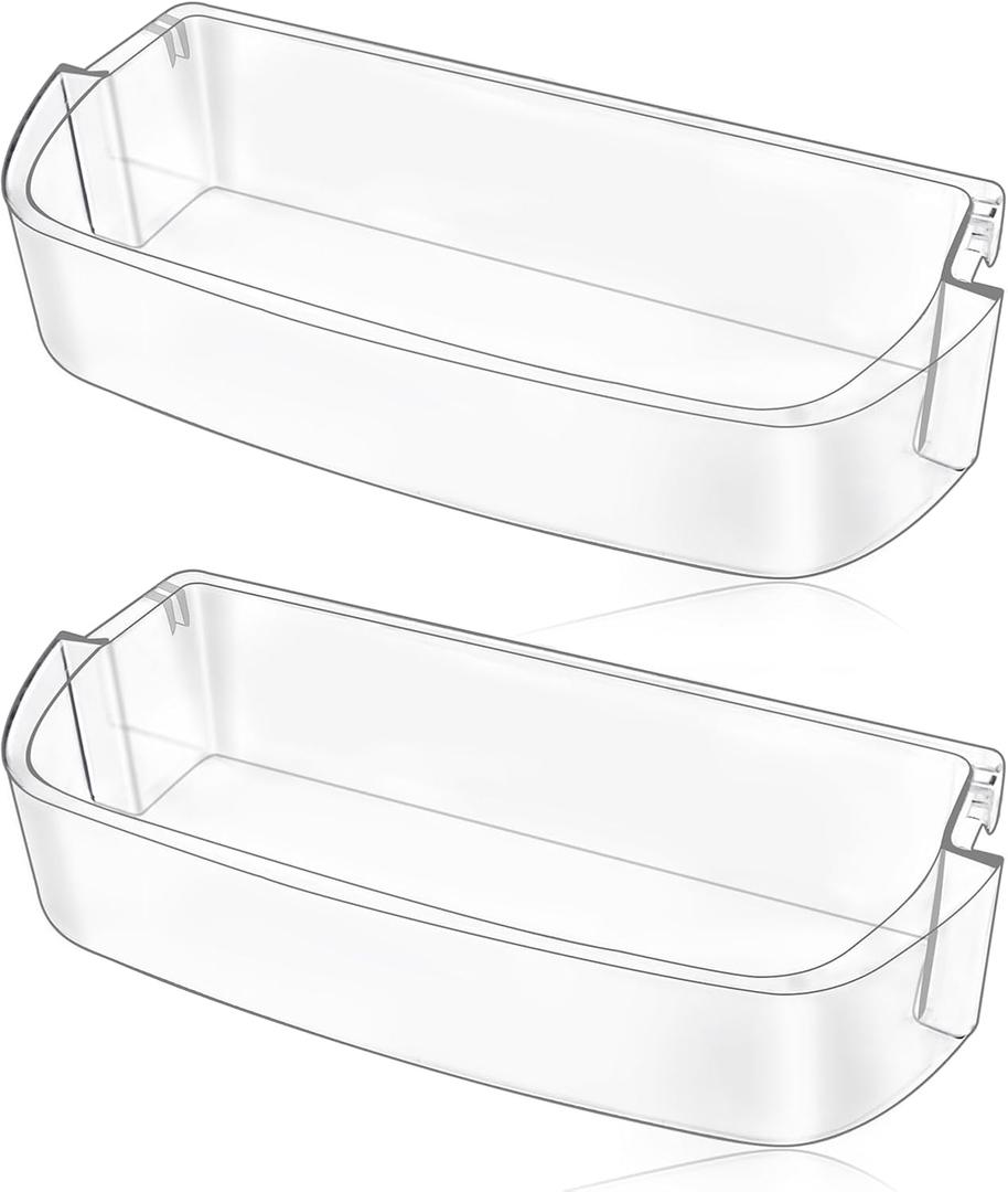[2 PACK]UPGRADED WRS588FIHZ00 WRS571CIDM02 WRS571CIHZ01 WRS571CIHV04 WRS588FIHV00 Refrigerator Door Bin Compatible With WPW10710203 Whirlpool Refrigerator Door Shelf W10710203 Kenmore Fridge Shelves