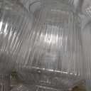 36 Pcs 12 oz Plastic Clear Ribbed Glasses, Disposable & Reusable Champagne Glasses Elegant Whiskey Glasses Ideal for Weddings, Bars, Christmas, Halloween, Holidays, Pool Party, Daily Use