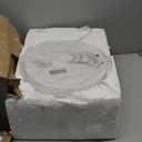 Contemporary Gold 73" Arc Floor Lamp with Hanging Dome Shade, Marble Base Adjustable Farmhouse Over The Couch Tall Stand Up Light, Industrial Task/Reading Standing Corner Lamp for Living Room Bedroom