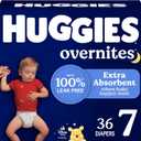 Huggies Overnites Size 7 Overnight Diapers (41+ lbs), 36 Ct, Packaging May Vary