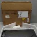 Black Bread Box for Kitchen Counter, Large Bamboo Wood Double Layer Bread Box, Wooden Bread Storage Capacity