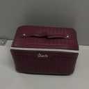 BOYATU Travel Makeup Bags for Women: Large Cosmetic Bag with Compartments - Vegan Leather Make up Bag Set of 3 - Compact Toiletry Organizer for Traveling (L14 Wine red)