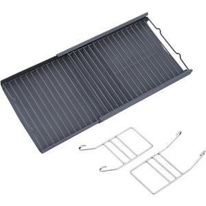 Oklagarden 27 Inch 810-0029 Ash Pan Replacement Parts for Nexgrill Replacement Parts 3-Step Adjustable Height Charcoal Tray Basket Steel Charcoal Holder for 29 Inch Barrel Grill Smoker Tray
