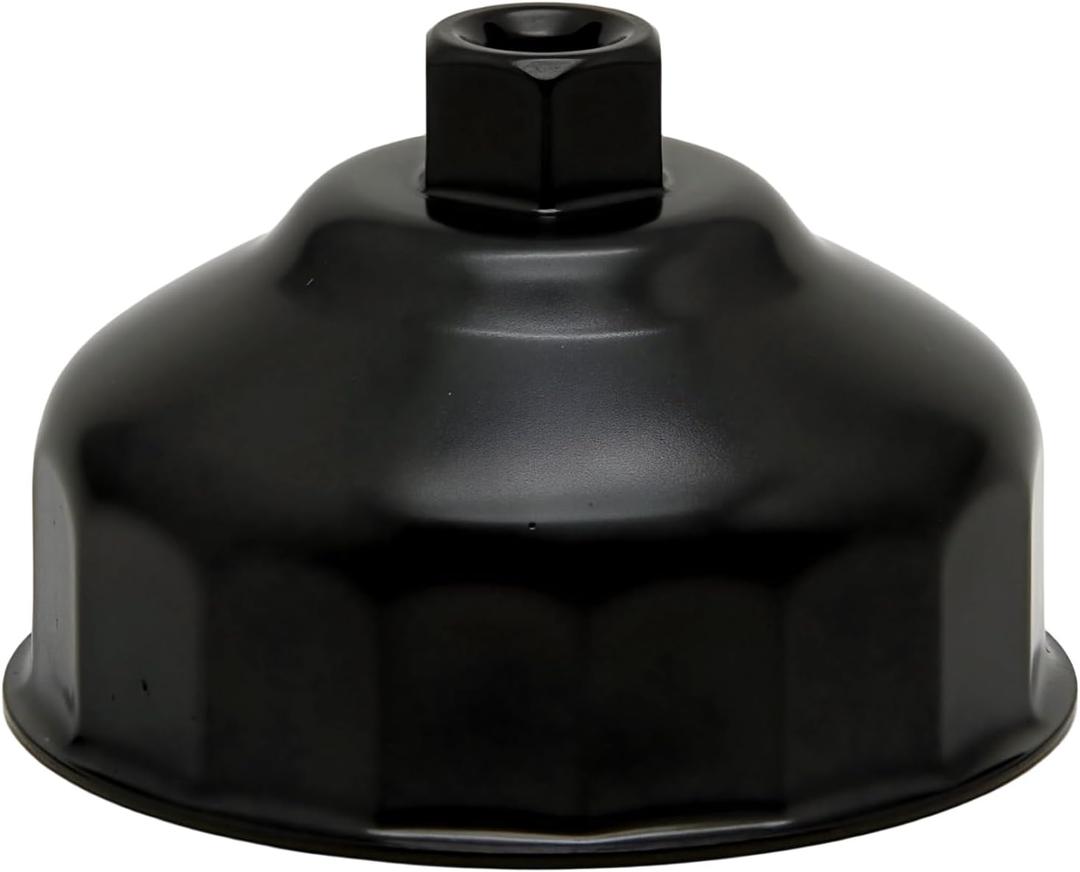 Oil Filter Wrench Cap Removal Tool 86.4mm 16 Flutes for BMW with 86mm Cartridge Style Filter Housing Caps, Oil Filter Housing Cap Removal Tool to Change Oil, Oil Filter Socket Wrench Kit for BMW