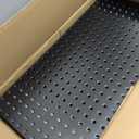 EVERHANGER Metal Pegboard Panels 24" x 12", Heavy Duty Steel Peg Boards for Garage, Pegboard Wall Organizer for Tool Storage and Organization, Black, 6 Pack