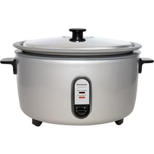 Panasonic Commercial Electric Rice Cooker, 120V Extra-Large Capacity 60-Cup (Cooked), 30-Cup (Uncooked) with One-Touch Operation - SR-GA541FH - Silver