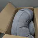 Momcozy Pregnancy Pillow, Original F Shaped Maternity Pillow for Pregnant Women with Adjustable Wedge Pillow, Full Body Support Pregnancy Pillows for Side Sleeping with Velvet Cover, Grey