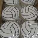 12-Pack Volleyball Travel Jewelry Case With Mirror Round Volleyball Stuff Portable Jewelry Organizer Storage Case for Team Athletes & Sports Enthusiasts Christmas Events & Milestones (Mirror)