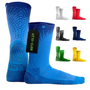 LUX Sports Grip Socks for Cleat Sports - Unisex, Ankle-High, US 6-11.5, White - DualGrip Anti Slip Socks for Men & Women - Arch Compression, Moisture-Wicking for Soccer, Football, Baseball & More