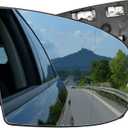 AUTOXBERT Mirror Glass Replacement Passenger Right Side Mirror Heated with Backing Plate Compatible with BMW X5 X6 2007 2008 2009 2010 2011 2012 2013 2014
