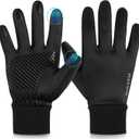 Sukeen Winter Gloves Men Women Touchscreen Anti-Slip Sports Gloves Lightweight Cold Weather Warm Gloves for Running, Cycling