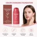 Color Changing Foundation for Mature Skin, Automatically Adjusts to Skin Tone, Concealing Fine Lines and Wrinkles, Moisturizing and Hydrating, Lightweight Buildable Coverage (30ML/1 FL.OZ)