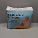 ROYALAY Cuddle Pillow, Adjustable Height Side Sleeper Pillow with Arm Hole for Adults, Memory Foam Neck Support for Couples Relieve Pressure with Washable Cover