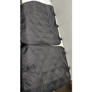 Floor Cover with Door Protection Black 31" x 26.5", 2 Pack