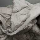 Litanika Super King Plus Comforter Linen Grey, Tufted Boho Farmhouse Bedding Comforter Set, Lightweight Fluffy All Season Comforter Set (120x128In Comforter)