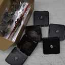 Mudder 6 Pieces High Torque Long Shaft Clock Movement Mechanism with Pasters, Hooks and 6 Different Pairs of Hands Clock Repair Parts Replacement (13 mm/ 0.51 Inches)