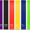 Resistance Bands Set, 6-Level Multi-Colored Exercise Bands for Home & Gym Workouts, Full Body, Leg & Glute Training