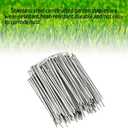 100 Pack Garden Landscape Staples, 6 Inch 11 Gauge Galvanized Garden Stakes Ground U Shaped Landscape Pins to Secure Lawn Fabrics Weed Barrier Covers Ground Cover and Landscaping