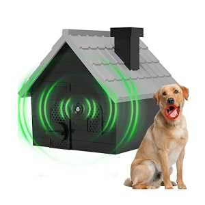 Mimo Style Dog Bark Deterrent Devices, Anti Barking Device for Dogs, Dog Barking Silencer up to 50 FT, Ultrasonic Dog Barking Control Device, Bark Box Indoor Outdoor Use(Black)