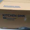 20-inch Undermount Kitchen Sink, SUS304 Stainless Steel Handmade Single Bowl Kitchen Sink with Sink Strainer (Brushed), 20"x16"x9"