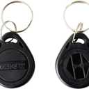 ETEKJOY 100 PCS 125KHz RFID Key Fob Proximity ID Card Token Tag Keypad Card for Door Entry Access Control System for Security Lock Wholesale, Read-Only (Black)