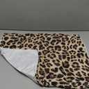 xigua Leopard Pattern Dog Bed Cat Bed Case, Ultra Soft Rectangle Comfortable Pet Bed, Cute Calming Dog Bed for Small Medium Dogs, 24x18in