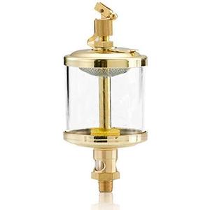 YUCHENGTECH 1/4" Sight Gravity Drip Feed Oiler Thread Needle Valve Type Oil Cup Drip Oiler (100ml)