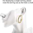 SOUJOY Jewelry Mannequin Display, Resin Display Stand Bust, Boutique Earring Holder Organizer for Show Jewelry, Necklace, Earrings, Rings, White