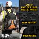 Klein Tools 55421BP-14 Tool Backpack, Heavy Duty Tradesman Pro Tool Bag Organizer with 39 Pockets, Molded Bottom