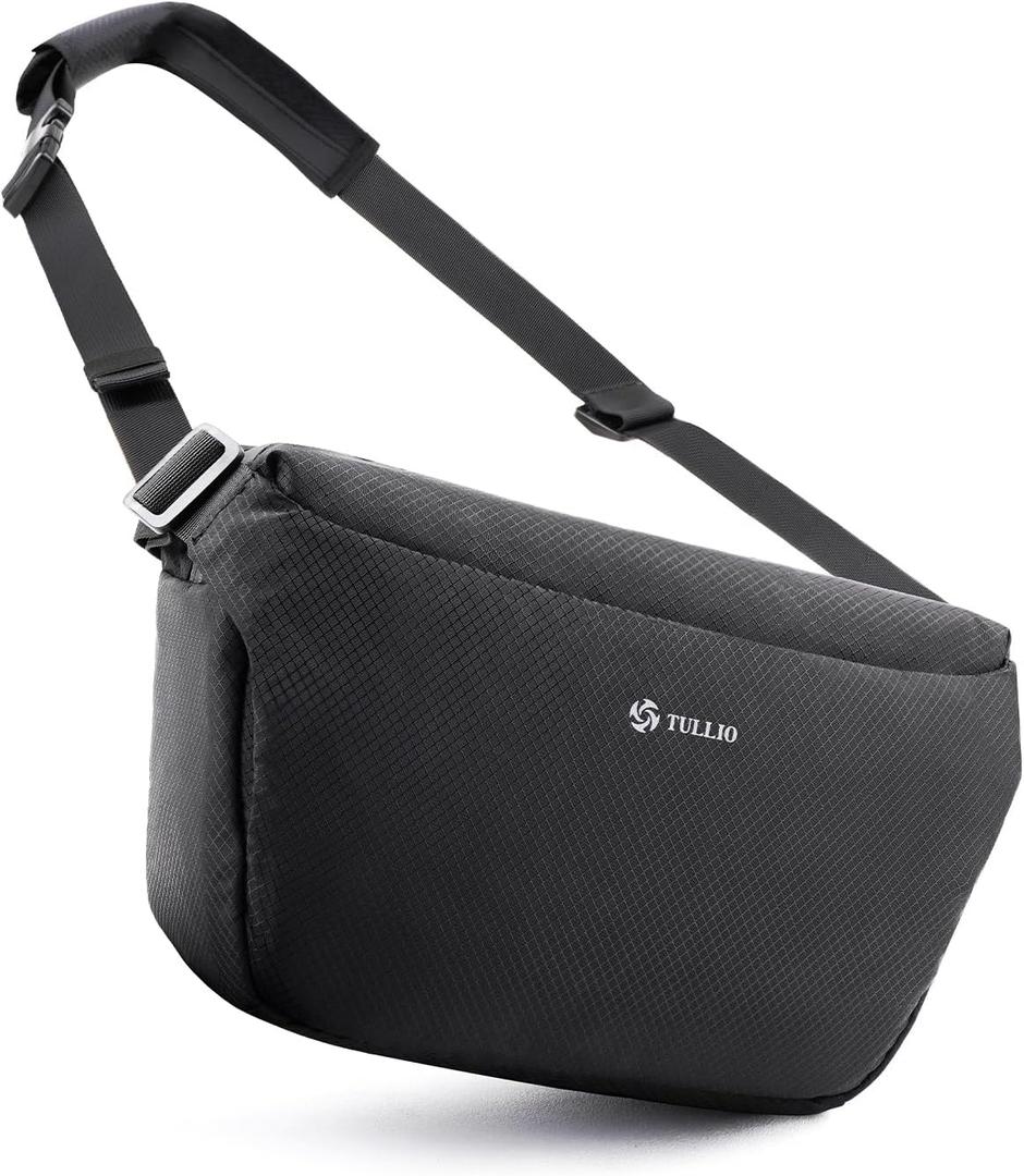TULLIO Camera Bag Sling Crossbody Expandable Photgraphy Bag for DLSR SLR Mirrorless Cameras, Waterproof Camera Case for Photographer