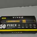 50Pcs Master Bike Torque Wrench Set, 1/4 Inch Drive, 10-230 IN.LB (1-26.0 Nm), Inch Pound Click Torque Wrench with Bit Sockets, 0.1 Nm Micro, 3/8 Adapter, Pro Bicycle Tool Kit for MTB