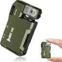 WUBEN G5 Rechargeable EDC Flashlight, Powerful RGB Flashights, 400 Lumens Portable Flat Mini Flashlights, IP65 Waterproof Multi-Mode Magnetic Small Keychain Flashlight for Camping, Emergency (Green)