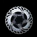 IIIPRO  Floating Bike Disc Brake Rotor with 6 Bolts, MTB Stainless Steel Bicycle Disc Brake Rotors for Road Bike/Ebike/BMX (Black, 140mm)