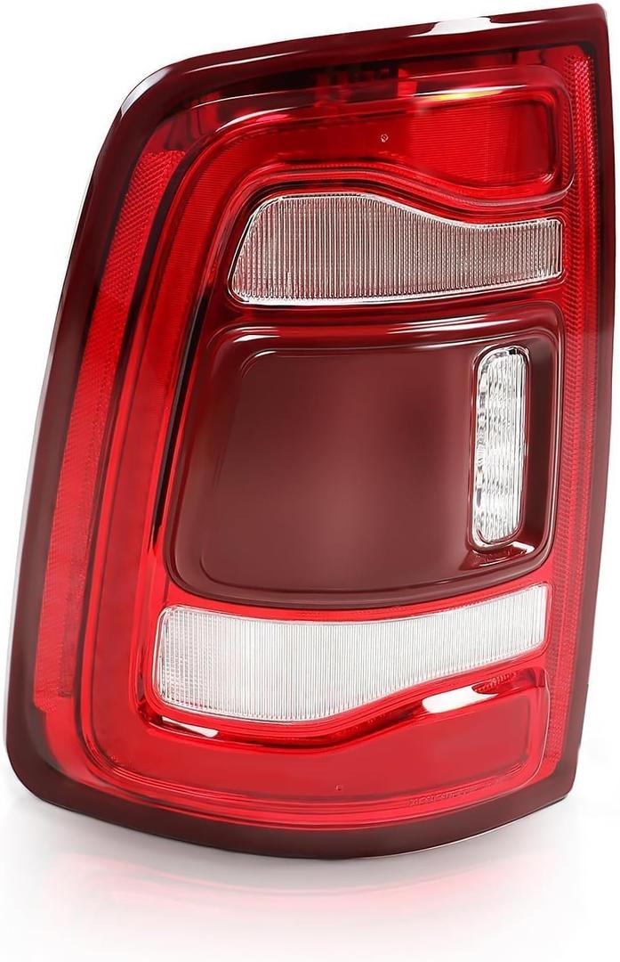 Tail Light Assembly W/Blind Spot Compatible with 2019-2023 Ram 2500 3500 Rear Brake Lamps Red Trim Left Side 68361721AH CH2800223 (Module Not Included) (Left)