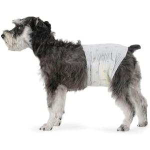 Amazon Basics Male Dog Diapers, 50 Count, Medium, Ultra Absorbent Disposable Wrap with Secure Fit, Leakproof and Comfortable